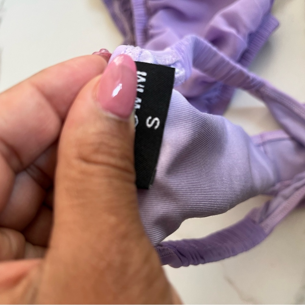 Lavender Ruffled Bikini Set - Picture 6 of 6
